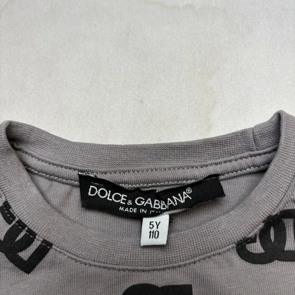 Dolce & Gabbana Monogram Logo Shirt and Shorts Lounge Set Boys 5Y